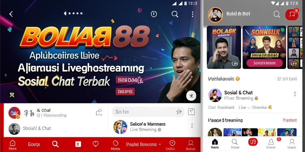 Antarmuka pengguna BOLA88 yang intuitif saat live streaming.
