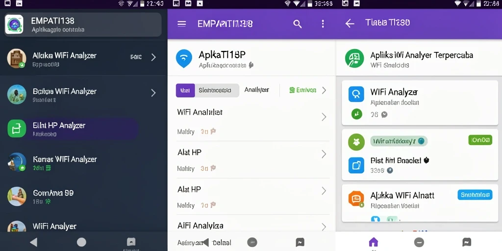Antarmuka utama EMPATI138 menunjukkan analisis WiFi yang mendetail.
