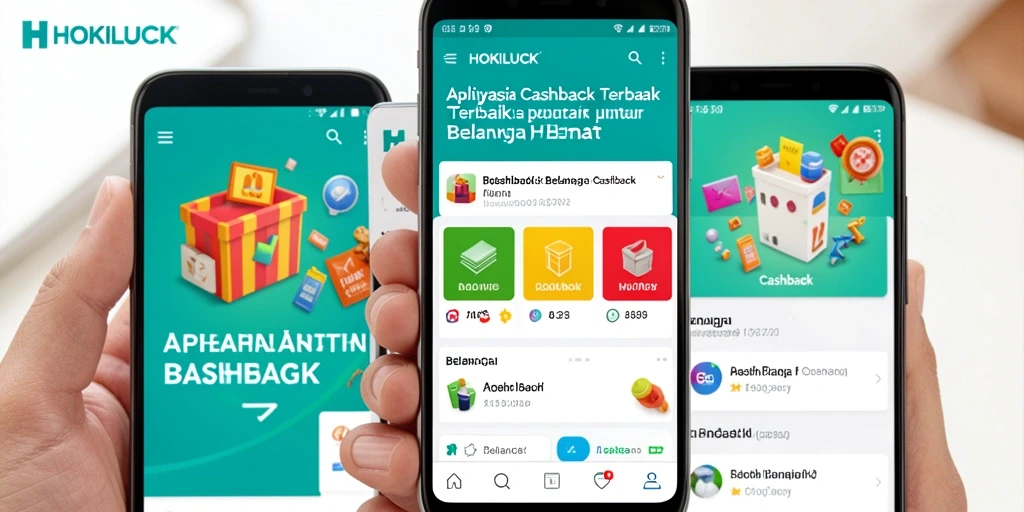 Tampilan antarmuka HOKILUCK dengan fungsi Cashback yang menarik dan mudah digunakan.