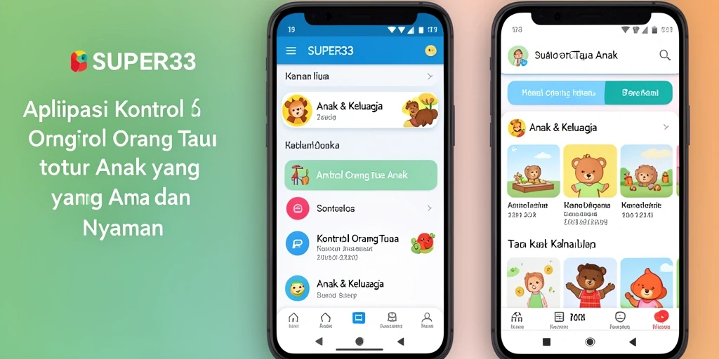 Antarmuka aplikasi SUPER33 yang intuitif dan mudah digunakan.