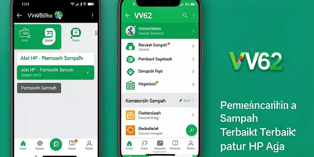 Antarmuka pengguna VV62 yang sederhana dan efisien untuk Pembersih Sampah.