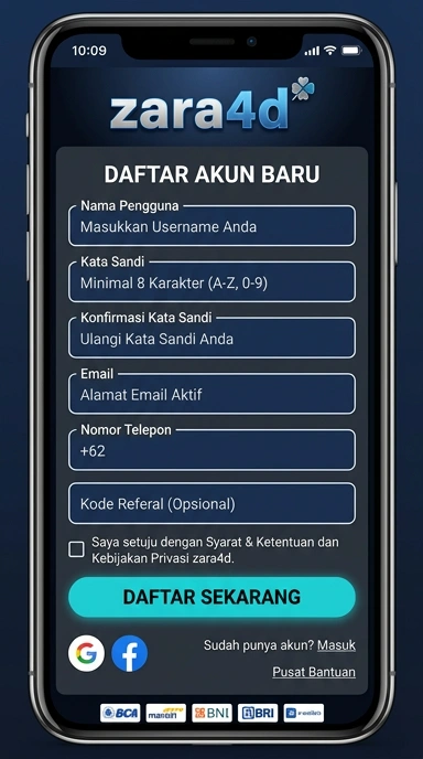 Panduan Registrasi Akun Baru zara4d Untuk Pengguna Indonesia